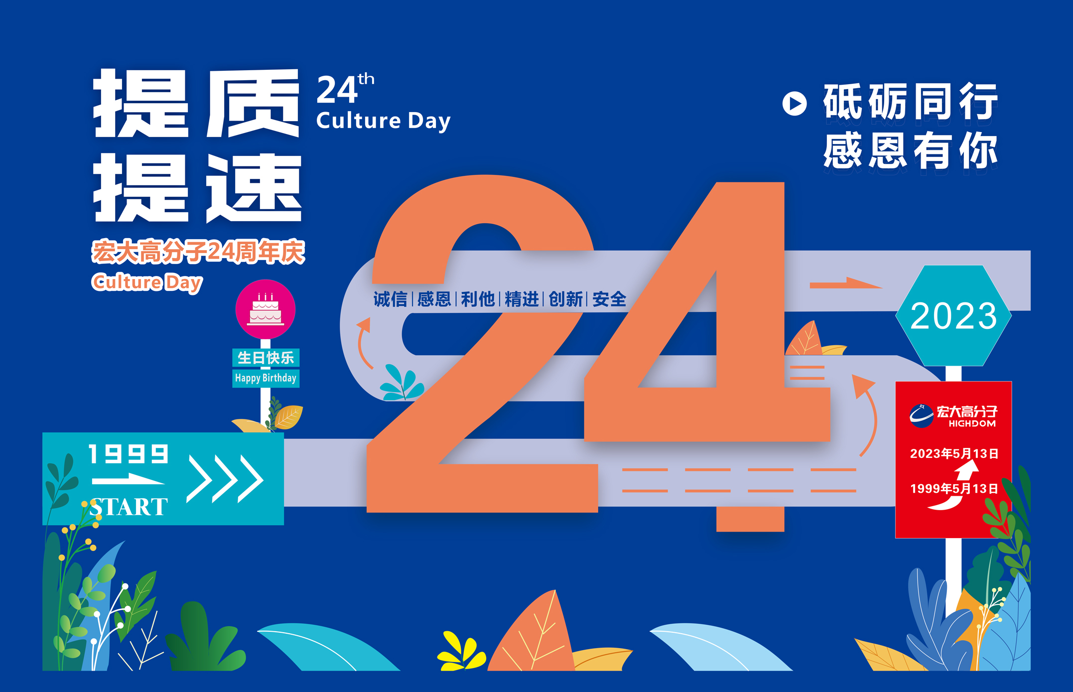 砥礪同行，感恩有你 | 宏大高分子24周年